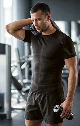 Camiseta térmica elástica M/C Valento COLDASY
