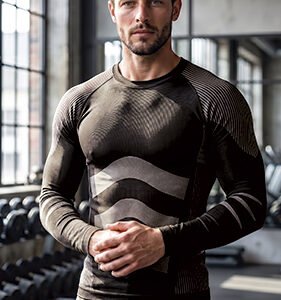 Camiseta térmica elástica M/L Valento SIDEROS